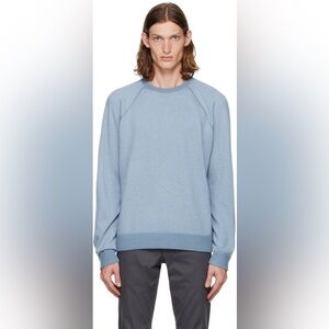 Vince Wool Cashmere Blend Knit Crewneck Sweater Light Blue, Size Medium (M)